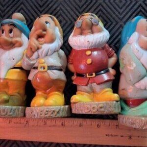 Vintage 6 inch tall rubber Disney figures